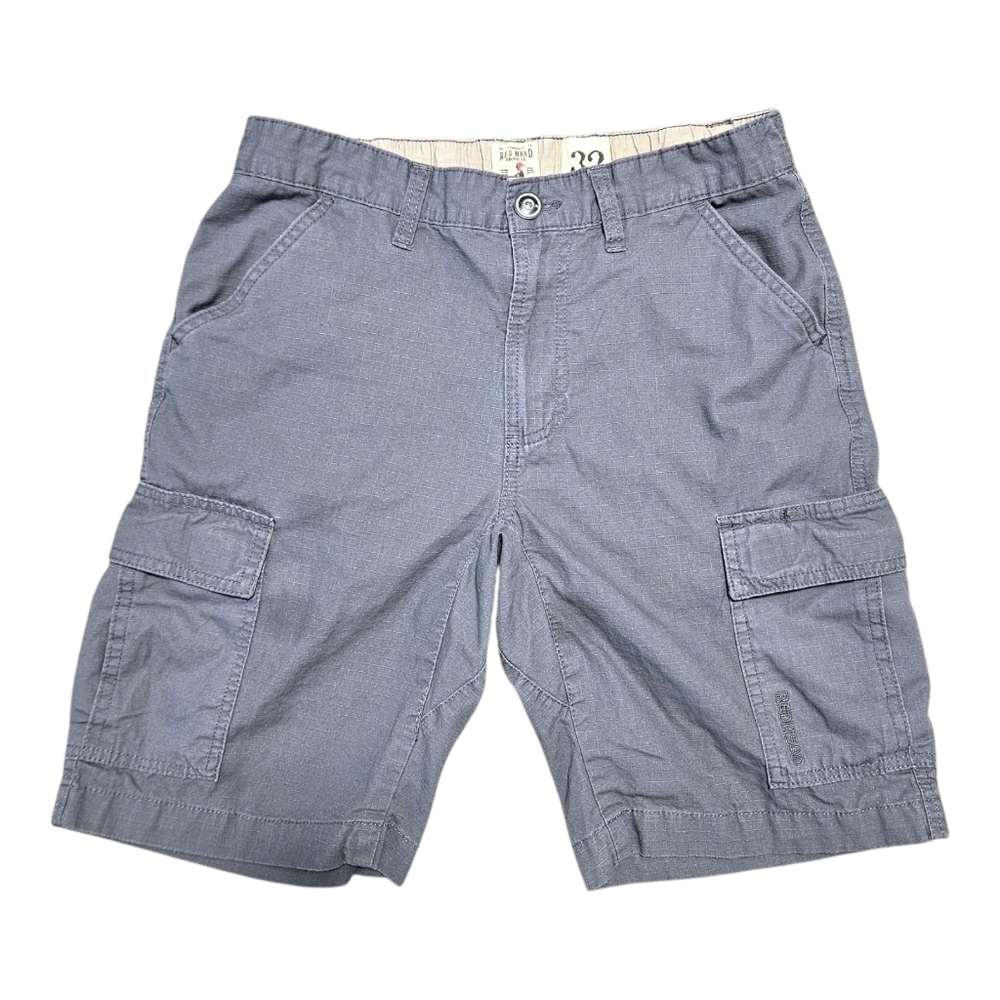 RedHead Ripstop Cargo Shorts Mens 32 Gray 100% Cotton Outdoor Hiking Gorpcore